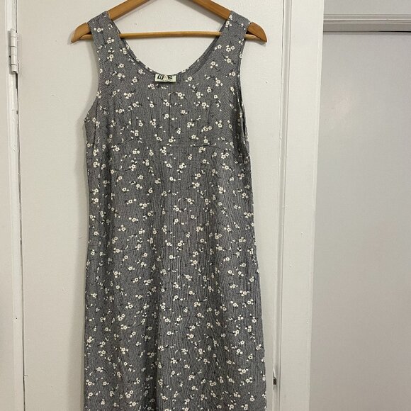 vintage made in the USA midi 90's flower dress - Picture 1 of 3